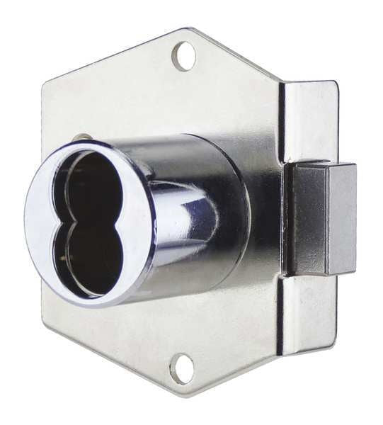 Interchangeable Core Cabinet Dead Bolt, Coreless, SFIC Key, For Material Thickness 1 1/16 in