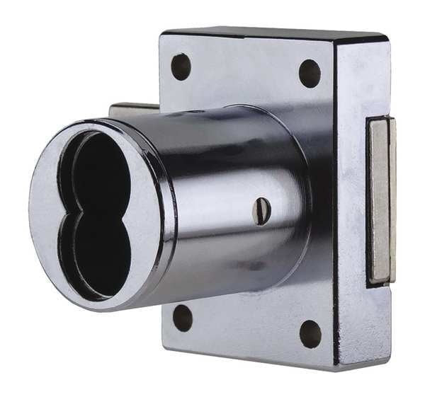 Interchangeable Core Cabinet Dead Bolt, Coreless, SFIC Key, For Material Thickness 1 1/4 in