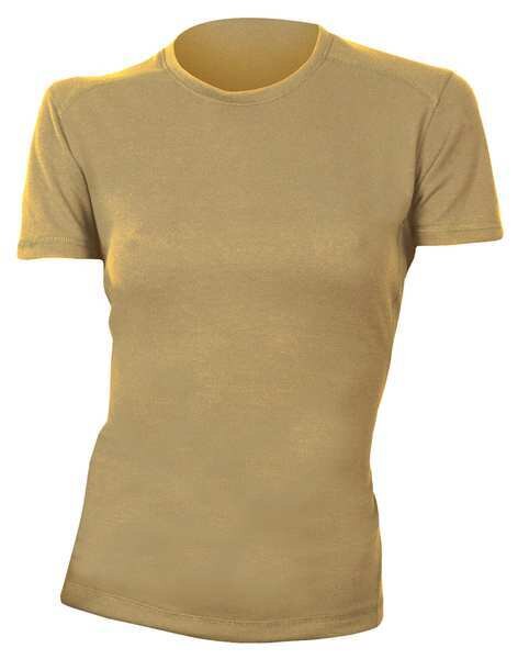 Women's Flame Resistant Crewneck Shirt, Tan, 2XL