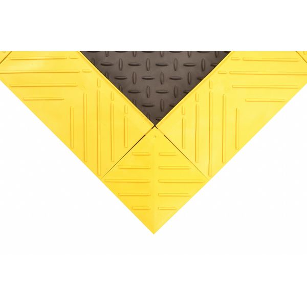 Antifatigue Mat, Black/Yellow, 72