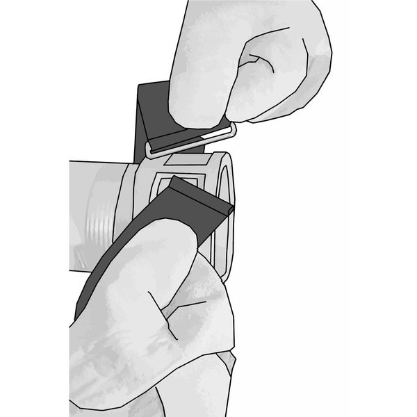 Back-to-Back Strap, No Adhesive, 3 ft, 2 in Wd, Orange, 10 PK