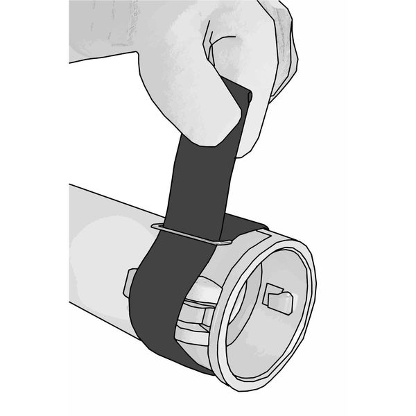 Back-to-Back Strap, No Adhesive, 3 ft, 2 in Wd, Orange, 10 PK