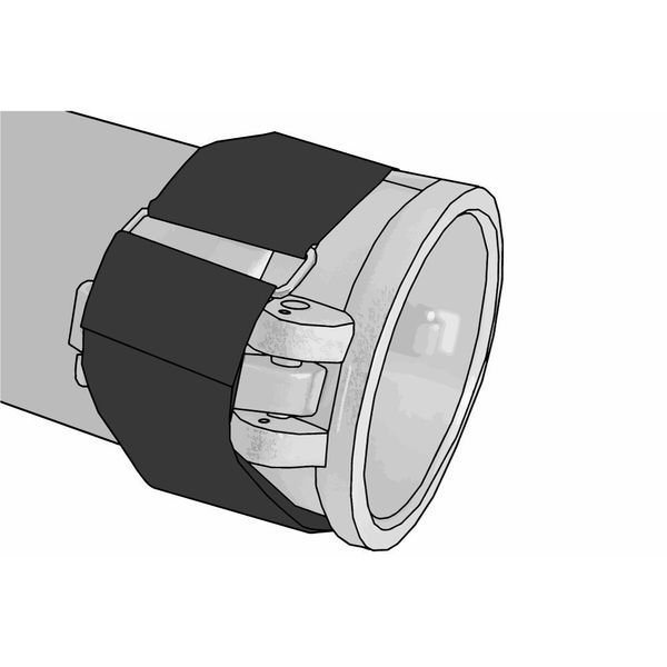 Reclosable Fastener, No Adhesive, 12 in, 2 in Wd, Orange, 10 PK