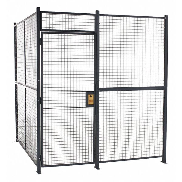Woven Partition Cage, 8 ft. 6inW, 3 Sided