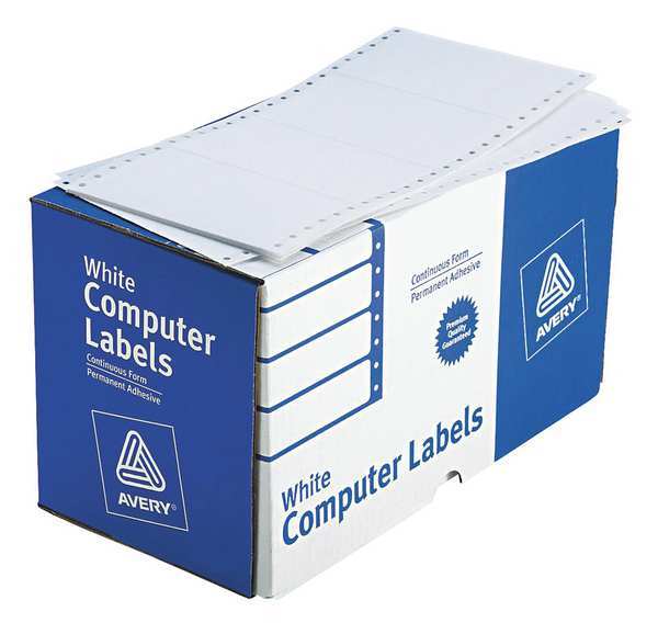 AveryÂ® Continuous Form Computer Labels for Pin-Fed Printers 4076, 5