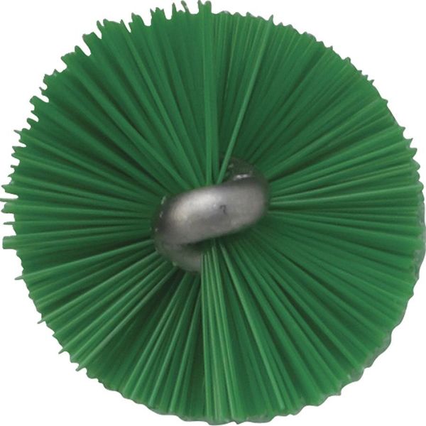 1 in W Tube and Valve Brush, Medium, 14 in L Handle, 5 57/64 in L Brush, Green, 19 9/10 in L Overall