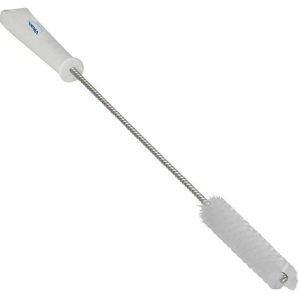 1 in W Tube and Valve Brush, Medium, 14 in L Handle, 5 57/64 in L Brush, White, 19 9/10 in L Overall