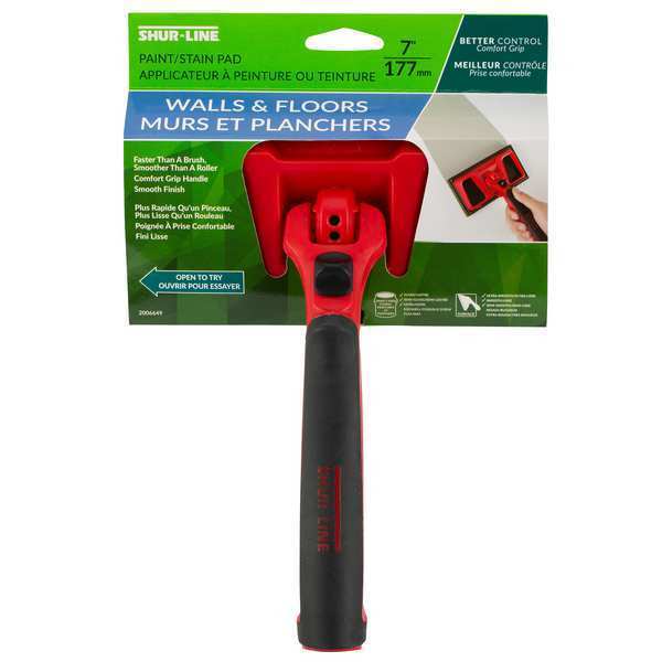 Paint Pad, 7 in. x 3-3/4 in., Plastic, Red