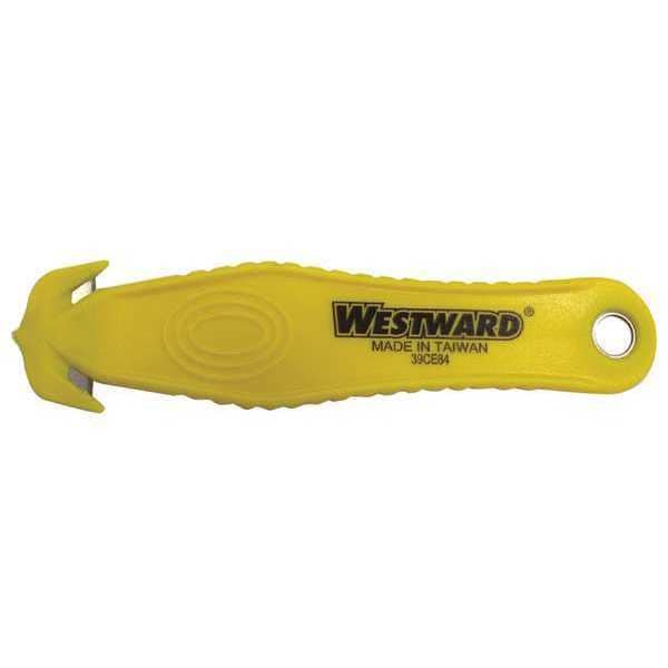 Safety Cutter, Fixed Blade, Safety Recessed, Plastic, 5 3/8 in L.