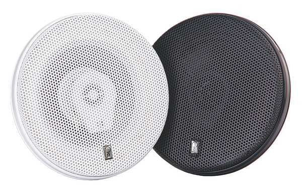 Outdoor Speakers, Black, 2-1/2in.D, 100W, PR