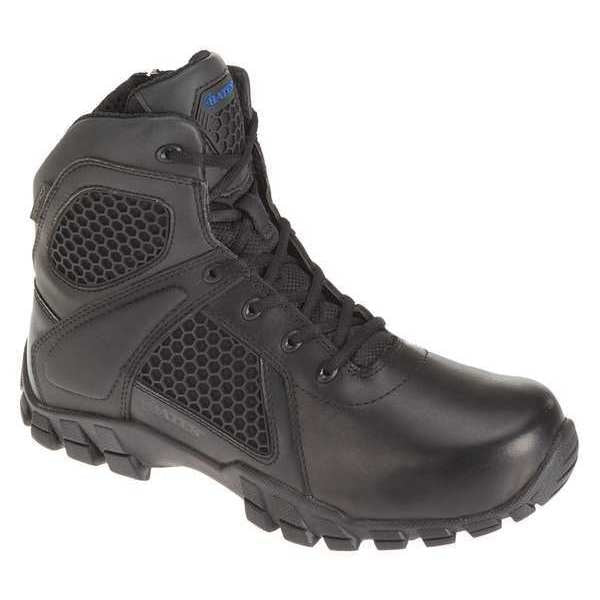 Work Boots, Black, 6in H, Mens, 10-1/2, M, PR