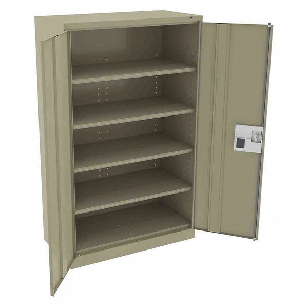 20 ga. Carbon Steel Storage Cabinet, 48 in W, 78 in H, Stationary