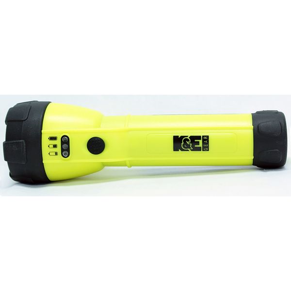 Yellow No Led Tactical Handheld Flashlight, 200 lm