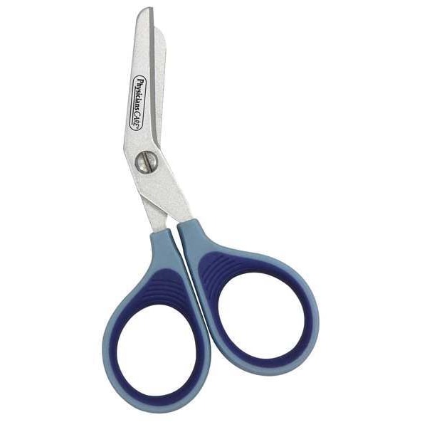 Scissors, 3-1/2 In. L, Blue, Angled