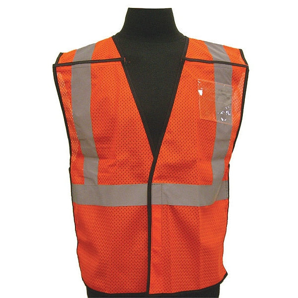 2XL/3XL Class 2 High Visibility Vest, Orange