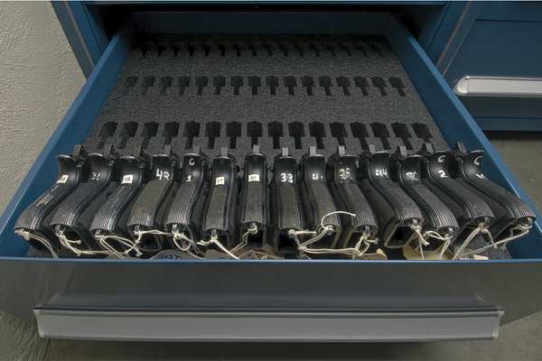 Weapon Storage Cabinet, 59x45, Blue
