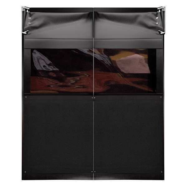 Flexible Swinging Door, 8 x 8 ft, Black, PR
