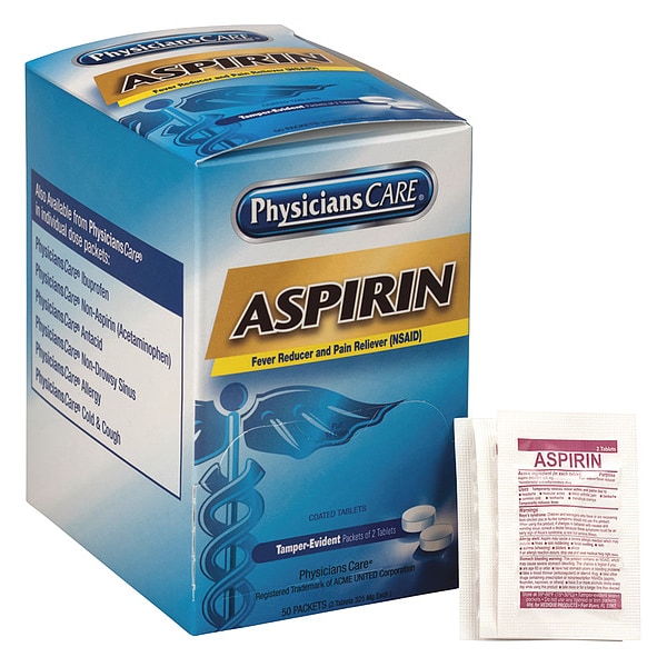 Aspirin, Tablet, 325mg, PK50