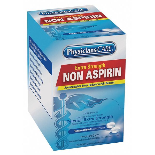 Non-Aspirin, Tablet, 500mg, PK125