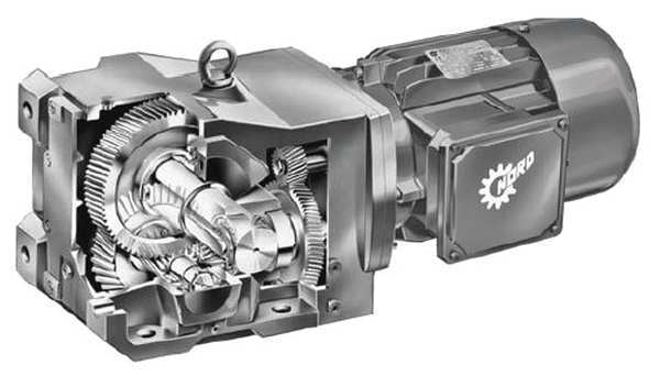 AC Gearmotor, 13,718.0 in-lb Max. Torque, 43 RPM Nameplate RPM, 230/460V AC Voltage, 3 Phase