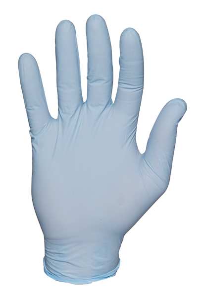 Disposable Gloves, Nitrile, Powder Free, Blue, S, 100 PK