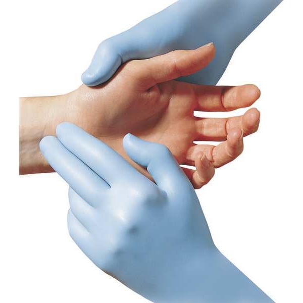 Single Use Gloves, Nitrile, Powder Free, Blue, 50 PK