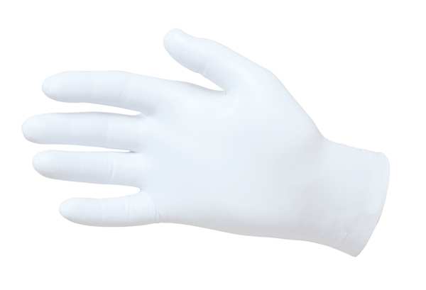 Disposable Gloves, Nitrile, Powdered, Light Blue, XL, 100 PK