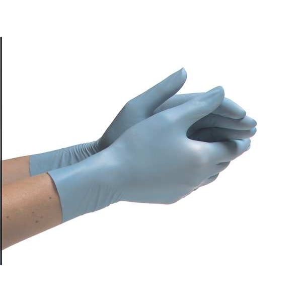 Single Use Gloves, Nitrile, Powder Free, Blue, 50 PK