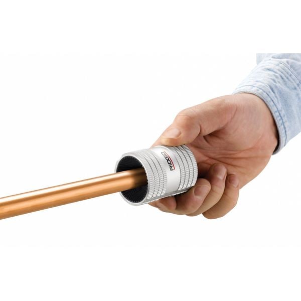 Inner/Outer Reamer, 1/4 in to 1-1/4 in Pipe Size, Copper/Stainless Steel, Integrated Handle