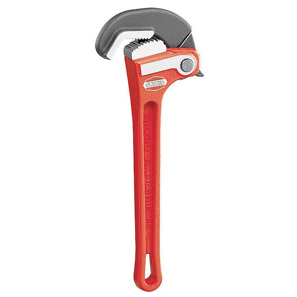 10 in L 1 1/2 in Cap. Cast Iron Rapid Pipe Wrench