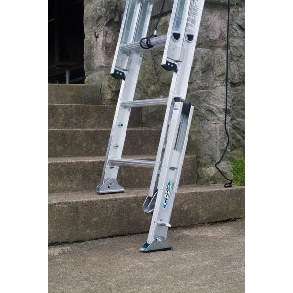 Fiberglass Extension Ladder, 375 lb Load Capacity