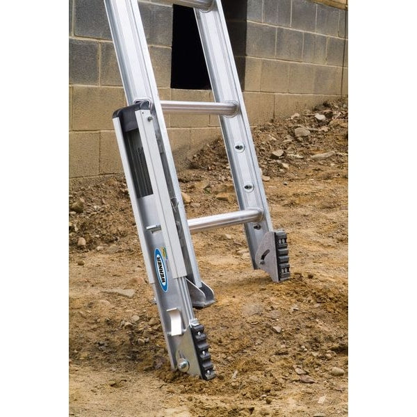 Fiberglass Extension Ladder, 375 lb Load Capacity