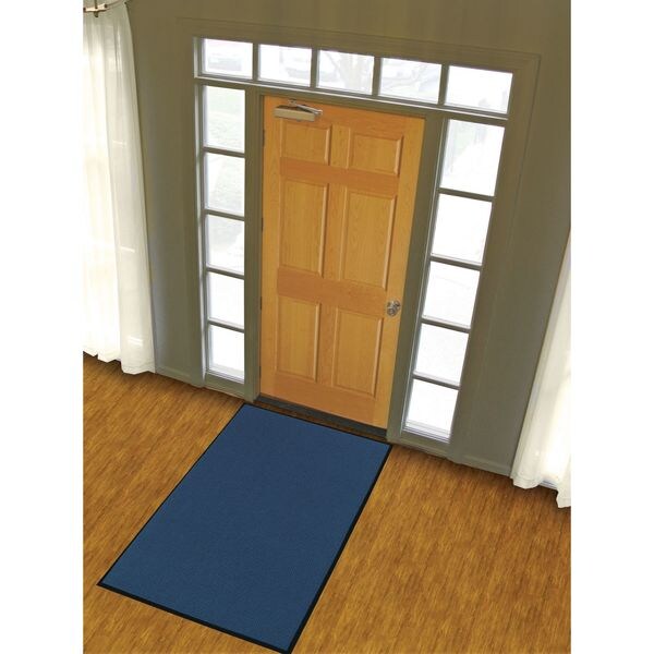 Entrance Mat, Blue, 4 ft. W x