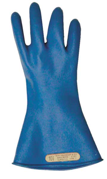 Electrical Gloves, Class 00, Blue, Sz 7, PR