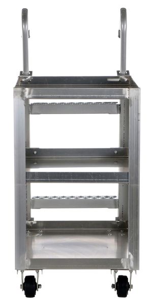 Aluminum Stock Picking Ladder Cart 1000 lb. Capacity, 40