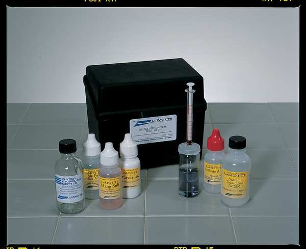 Water Testing Kit, Oxygen, 0 to 10 PPM