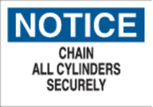 Notice Sign, 10 in H, 14 in W, Rectangle, English, 41333