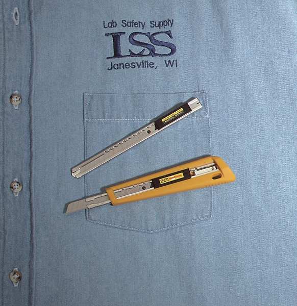 Retractable Snap-Off Utility Knife, Stainless Steel