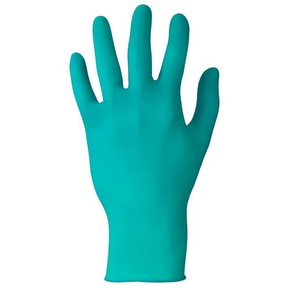 TouchNTuff Chemical Resistant Gloves, Nitrile, Powder-Free, 9 1/2 in L, 5 mil, Small (7) 100 Pack
