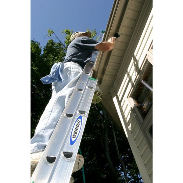 24ft Extension Ladder, Aluminum, Type II