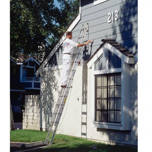 24ft Extension Ladder, Aluminum, Type II