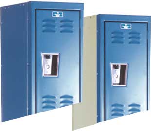 Wardrobe Locker, 12 in W, 12 in D, 78 in H, (1) Tier, (1) Wide, Marine Blue