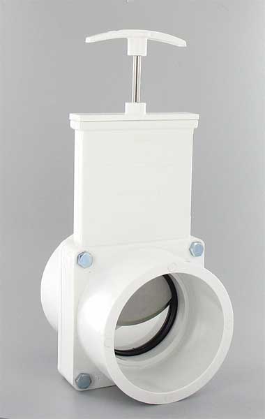 Gate Valve, Class 125, 3 In., PVC, Connection Type: FIPT