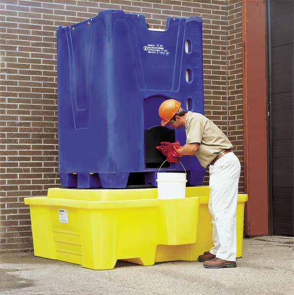 IBC Containment Unit, 385 gal Spill Capacity, 8000 lb., Polyethylene