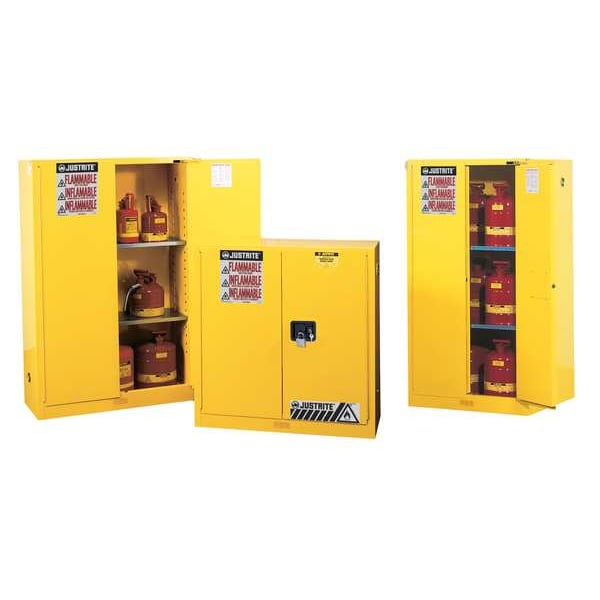 Sure-Grip EX Paints and Inks Cabinet, 45 gal., Red