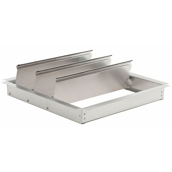 Damper, Backdraft, Wall Mount, 19-3/4 In Sq