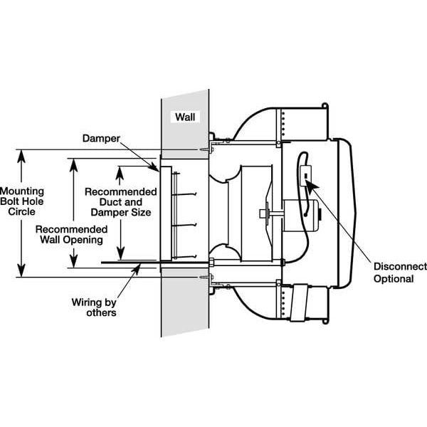 Upblast Vent, 12-1/2 In, 115/208-230V