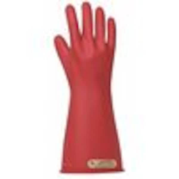 Electrical Rubber Glove Kit, Leather Protectors, Glove Bag, Red, 11 in, Class 0, Size 10, 1 Pair