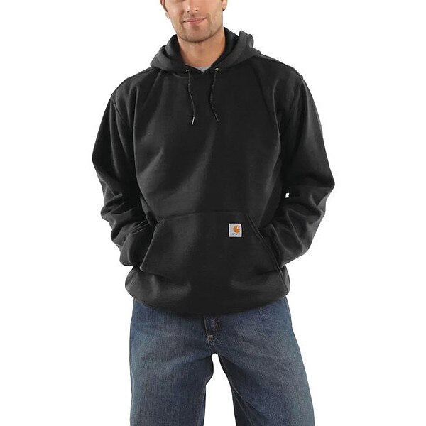 Hooded Sweatshirt, Black, Cotton/PET, 3XL