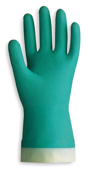 Chemical Resistant Gloves, Nitrile, M, PR